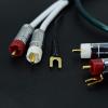20ft Ultra Low Noise dua Audio 2 rca to rca male Cable balance Ground Wire of turntable Independent Shield-rcaed Signal Line Preamp LP Vinyl Record Player Amplifier Chassis Gold-rca Plated Connector view 3
