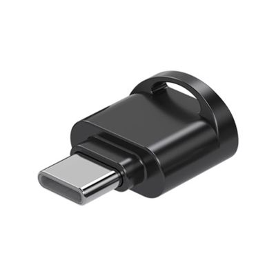 ACICS Mini Type-C USB3.1 Micro SD TF Memory Card Reader OTG Adapter Compatible with MacBook Phone (Color : Silver Android)
