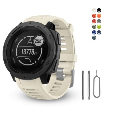 BaayCerrie for Garmin Instinct Watch Bands Replacement, Soft Silicone Strap Compatible with Garmin Instinct 2/ Solar/Tactical