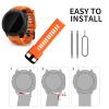 BaayCerrie for Garmin Instinct Watch Bands Replacement, Soft Silicone Strap Compatible with Garmin Instinct 2/ Solar/Tactical view 4