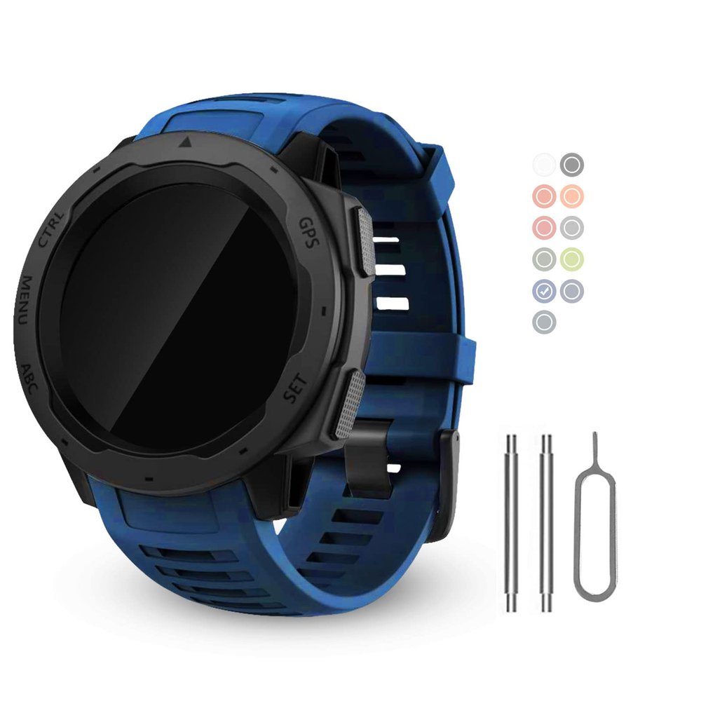 BaayCerrie for Garmin Instinct Watch Bands Replacement, Soft Silicone Strap Compatible with Garmin Instinct 2/ Solar/Tactical