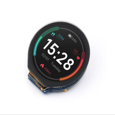 1.28inch Round LCD with Touch Panel,240240 IPS Screen Display Module,SPI and I2C Communication,with GC9A01 Display Driver,CST816S Touch Driver,for Raspberry Pi, Raspberry Pi Pico, for Arduino, etc