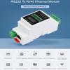 RS232 to RJ45 Ethernet Converter Adapter with POE Function,Rail-Mount RS232 Serial Server, Bi-Birectional Transparent Data Transmission Between RS232 and Ethernet, Support Modbus MQTT TCP/IP view 2