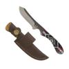 WHISKEY BENT HAT CO. Sendero Caper 440 Stainless Steel Fixed Blade Knife w/Leather Sheath (Arizonan) view 1