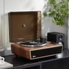 Arkrocket Huygens High Fidelity Bluetooth Record Player with Built-in Speakers Belt Drive Vinyl Turntable with Moving Magnet Cartridge, Bluetooth Input Output and Aux-in (Huygens Walnut) view 3