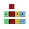Mechkeeb DSA Profile PBT RGBY ESC Arrow WASD Dye Sub Keycaps for Cherry Gateron Kailh MX Mechanical Keyboard Keycap (DSA RGBY 9 Keys) view 2