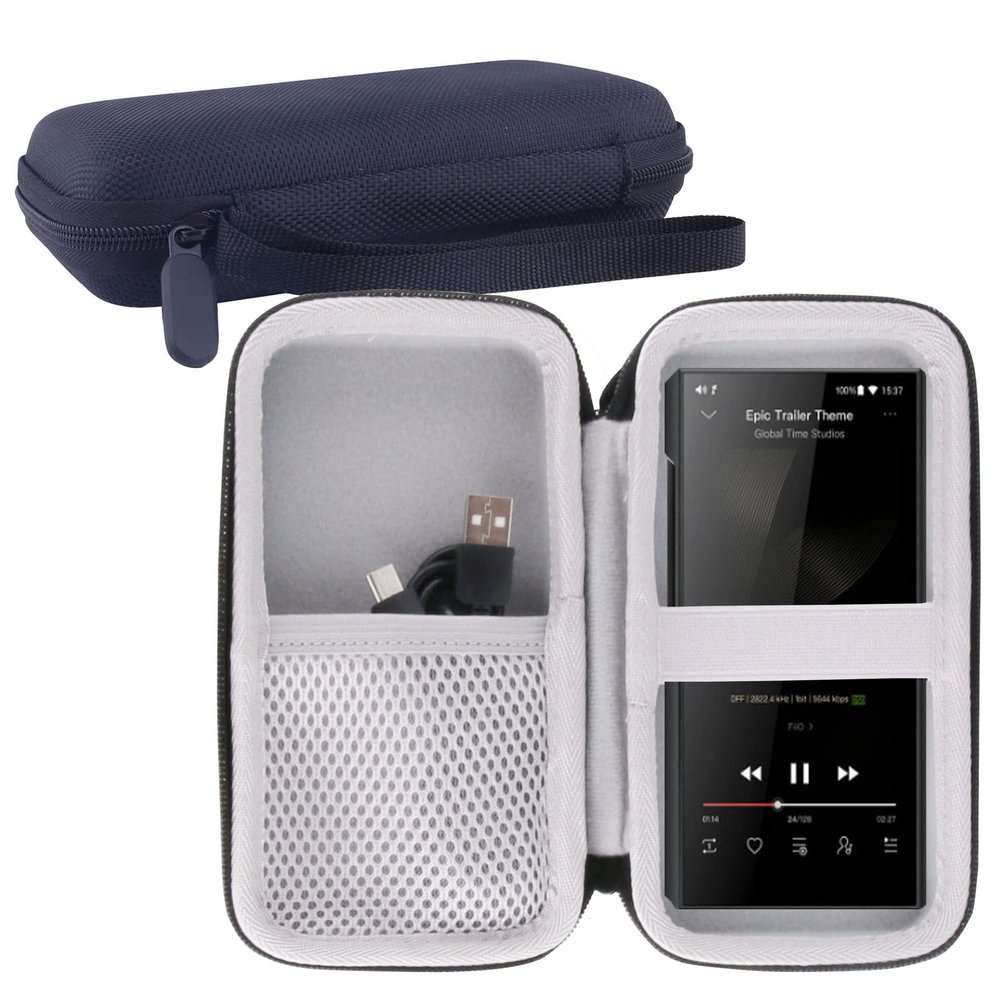 WERJIA Hard Carrying Case Compatible with FiiO M11Plus/FiiO M11S/FiiO M11/FiiO M5 MP3/MP4 Music Player (CASE ONLY)