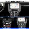 [2G+64G] Car Radio for Ford Mustang 2015-2020 (Adapts to 3 Buttons Only), 9 inch Android 13 Touch Screen Car Stereo, Carplay/Android Auto/1080P/Hi-Fi Audio/Bluetooth +AHD Backup Camera+MIC view 2