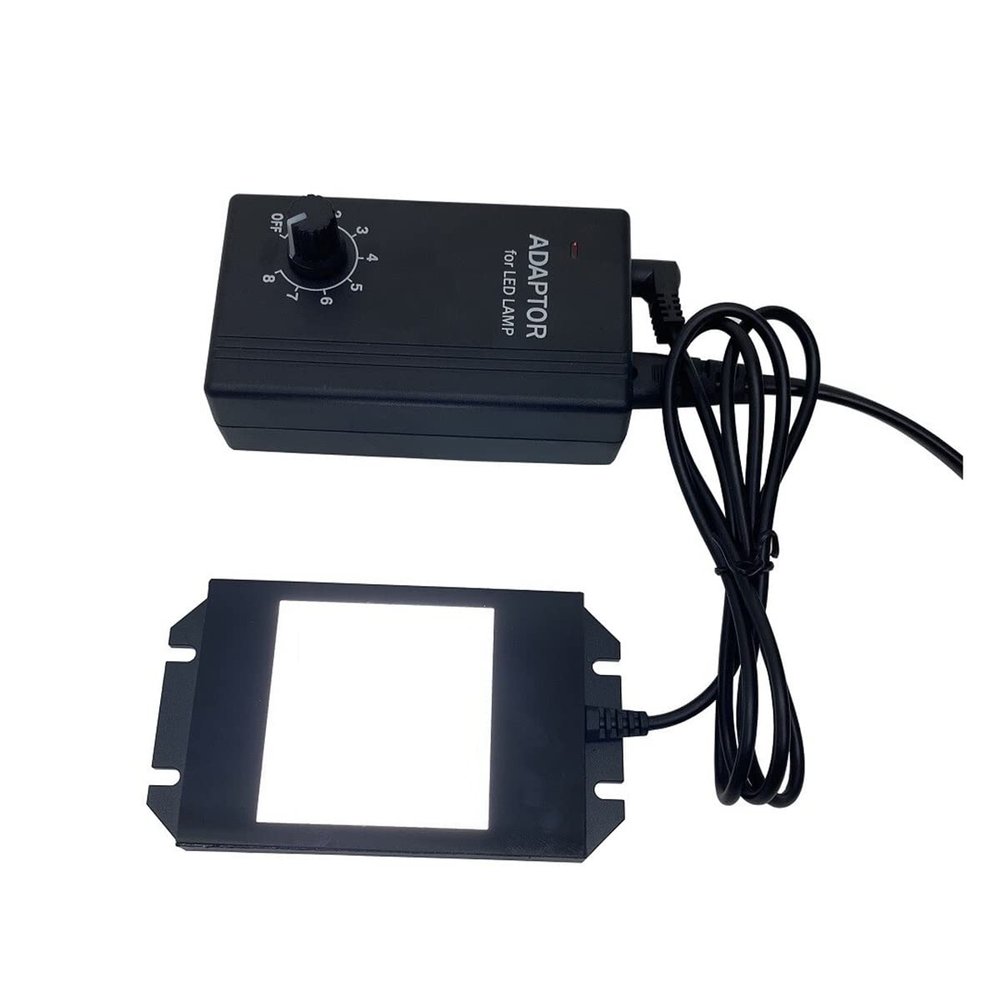 JUIYU Microscope Accessories Kit Adjustable 110-240V Microscope Backlit Led Light Illumination Source 50X50MM Microscope Slides
