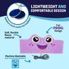 CozyPhones Kids Headphones, Headband Earphones for Children Baby & Toddlers 1-3, Stretchy & Comfy Travel Accessories - Purple Frog view 3