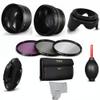 Macro + Wide Angle Lens +TELEPHOTO Zoom Lens + Filter KIT for Nikon D3200 D3300 (52mm) view 1