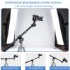 41" Aluminum Tripod Extension arm Retractable Horizontal Center Column arm with 1/4'' and 3/8'' scerws, 360 rotatable for Overhead, Multi-Angle Photography,Load Up to 33lbs,Tripod not Included view 2