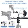 41" Aluminum Tripod Extension arm Retractable Horizontal Center Column arm with 1/4'' and 3/8'' scerws, 360 rotatable for Overhead, Multi-Angle Photography,Load Up to 33lbs,Tripod not Included view 3