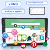 [2G+32G] 10.1 inch Android 11 Double Din Car Stereo with Wireless/Wired CarPlay and Android Auto, Touch Screen Android Radio with Mirror Link/1080P/EQ/WiFi/SWC/Bluetooth +AHD Backup Camera+MIC view 2
