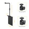 DYPASA Projector Mount Projector Bracket Household Bedside Sofa Hidden Clip Free PTZ Universal Frame Wall Mounted Projector Hole Free Bed Wall Stand Ceiling Mount with Tray (Color : Brass) view 2