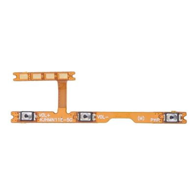 Power Volume Flex Cable for Xiaomi Redmi 11 Prime 5G Switch On Off Button Flex Cable with Vibrator Replacement Parts