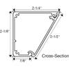 Task Lighting 36" TR Switch Series Angle Power Strip, Right Switches, Bronze Finish, Black Switches and Receptacles view 3