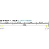 Task Lighting 36" TR Switch Series Angle Power Strip, Right Switches, Bronze Finish, Black Switches and Receptacles view 4