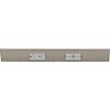 Task Lighting 18" TR Switch Series Angle Power Strip, Right Switches, Satin Nickel Finish, Grey Switches and Receptacles view 2