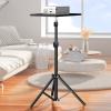 DYPASA Projector Mount Projector Bracket Floor Household Retractable Lifting Tripod Hole Free Hanger Desktop Bedside Sofa Rear Tray Hole Free Ceiling Mount with Tray (Color : 1.2m) view 4