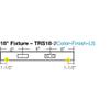 Task Lighting 18" TR Switch Series Angle Power Strip, Right Switches, White Finish, White Switches and Receptacles view 4