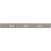 24" TR Switch Series Angle Power Strip, Left Switches, Satin Nickel Finish, Grey Switches and Receptacles view 2