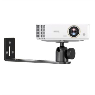DYPASA Projector Mount Projector Bracket Wall Mounted Projector Shelf Universal Pan Tilt Adjustment BedHead Household Wall Tray Shelf Ceiling Mount with Tray (Color : Brass)