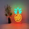 DUNACO Pineapple Neon Sign 10x5 Inch Neon Desk Light for Room Tabletop Decor Cute Fruit Pineapple Night Light Handmade Dimmable LED Decorative Lamp for Bedroom Nursery Dorm Teen Room Girls Kids Gifts view 1