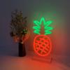 DUNACO Pineapple Neon Sign 10x5 Inch Neon Desk Light for Room Tabletop Decor Cute Fruit Pineapple Night Light Handmade Dimmable LED Decorative Lamp for Bedroom Nursery Dorm Teen Room Girls Kids Gifts view 2