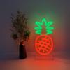 DUNACO Pineapple Neon Sign 10x5 Inch Neon Desk Light for Room Tabletop Decor Cute Fruit Pineapple Night Light Handmade Dimmable LED Decorative Lamp for Bedroom Nursery Dorm Teen Room Girls Kids Gifts view 3