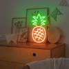 DUNACO Pineapple Neon Sign 10x5 Inch Neon Desk Light for Room Tabletop Decor Cute Fruit Pineapple Night Light Handmade Dimmable LED Decorative Lamp for Bedroom Nursery Dorm Teen Room Girls Kids Gifts view 4