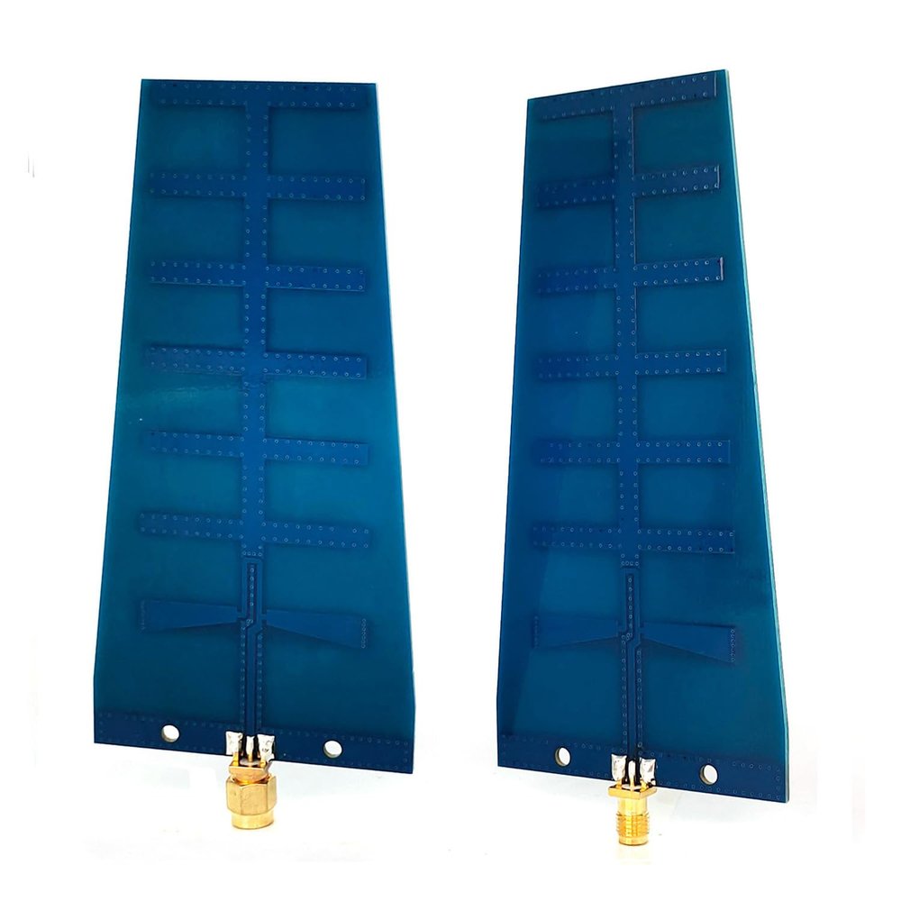 12dBi 2.4GHz 5.8GHz Dual Band WiFi Directional PCB Yagi Antenna Wireless Network Card Adapter FPV Drone Remote Control Enhanced Signal and Distance (SMA Female)