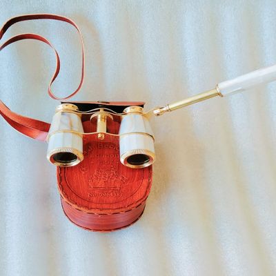 Binoculars Mother of Pearl Handmade Nautical Antique Vintage Unique Style Binoculars Gifts for Love Christmas Day, Valentine's, Day, Women's Day