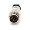 14Pin M16 Connector Signal Straight Waterproof Male Cable Plug Non-Shield for Industrial view 1