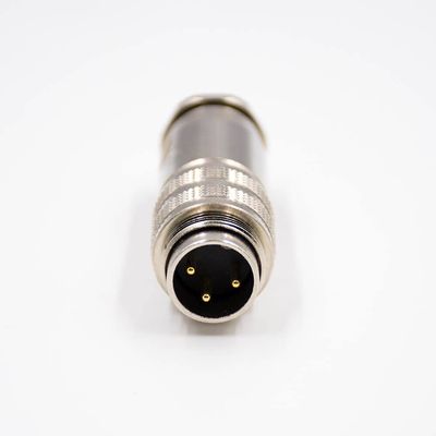 Keisnoaja M16 3Pin Male Connector, 180 Waterproof All-Metal Shield Field Wireable, Cable Connection, Harsh Industrial Environments, Engineers