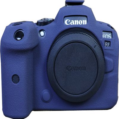 BMAOLLONGB Case, Fullbody Ultra-thin Lightweight Rubber Soft Silicone Housing Case Bag Cover for Canon Eos R6/R6 Mark II (Blue)