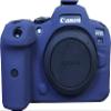 BMAOLLONGB Case, Fullbody Ultra-thin Lightweight Rubber Soft Silicone Housing Case Bag Cover for Canon Eos R6/R6 Mark II (Blue)