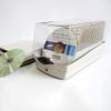 NETTIA CD/BD/DVD Storage Box with Moisture Protection, Lockable - Holds 50 CDs, Great for Home and Office Use - 9.6'' x 5.5'' x 5.2,Grey view 3