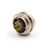 8Pin M16 Connector Female A Coded Waterproof Solder Bulkhead Panel 180 Degree Receptacles Shield view 1
