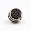 8Pin M16 Connector Female A Coded Waterproof Solder Bulkhead Panel 180 Degree Receptacles Shield view 3