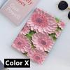 Floral Pattern Case Compatible with iPad 9th 8th 7th Generation 10.2 inch, Air 3rd Gen Pro 10.5 inch Case with Pencil Holder Soft TPU Back Cover Cute Flower Case Auto Wake Sleep (Color X) view 2