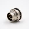 12Pin M16 Connector Panel Receptacles Male A Coded Waterproof Straight Through Hole Front Bulkhead Shield view 4