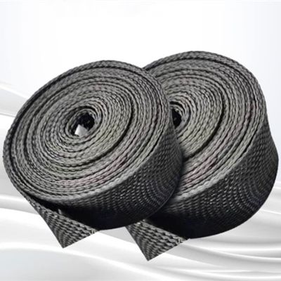 Heloawei650 Carbon Fiber Braided Sleeve,Carbon Fiber Braided Tube Hollow Conductive Shielding Sleeves (2mm-40mm Diameter) (1, 25mm)