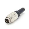 M16 Male 5Pin Waterproof Straight Cable Connector Non-Shield Rewireable Plug view 2