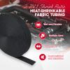 Sonoreboom 2 in 1 Heat Shrink Braided Sleeving Fabric Tubing-Ideal fit Irregular Shape Hose/Cable/Wire (3/8"(10mm), 40FT) view 3