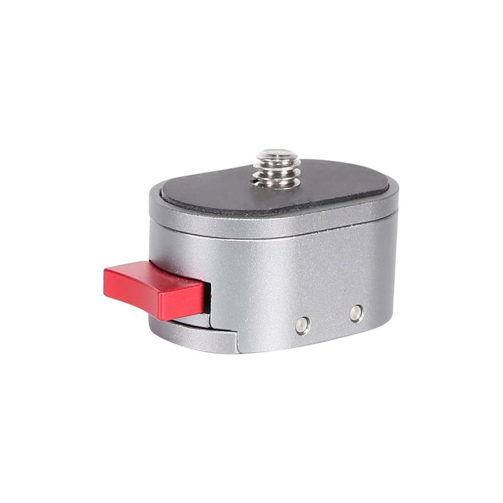 FEICHAO 1/4" Screw Quick Release Base Magnetic Folding Card Slot Mount Adapter for Ball Head Tripod Stabilizer Connection Accessories