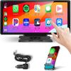 Podofo 10.26inch Wireless Carplay Screen for Car,Wireless Carplay Android Auto,1080P IPS Touch Screen 2 Bluetooth/Hands-Free/GPS/FM/Aux/TF Card/MirrorLink/Camera Not Included view 1
