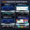 Podofo 10.26inch Wireless Carplay Screen for Car,Wireless Carplay Android Auto,1080P IPS Touch Screen 2 Bluetooth/Hands-Free/GPS/FM/Aux/TF Card/MirrorLink/Camera Not Included view 4