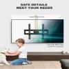 ERGO TAB Full Motion TV Wall Mount, Heavy Duty Single Articulating Arms TV Bracket for Most 32-55 Inch Flat Curved TVs, Up to VESA 400x400mm and 77lbs, Support Swivel, Tilt, Level Adjustment view 4