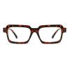 COTIA 2 Pack Retro Small Square Reading Glasses Men Women Blue Light Blocking Computer Readers Anti UV Ray Eyeglasses (2pcs leopard+black, 2.25, multiplier_x) view 2